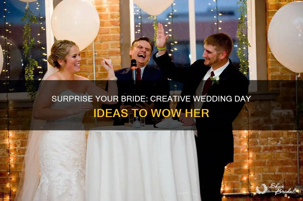 how to surprise my bride on your wedding day