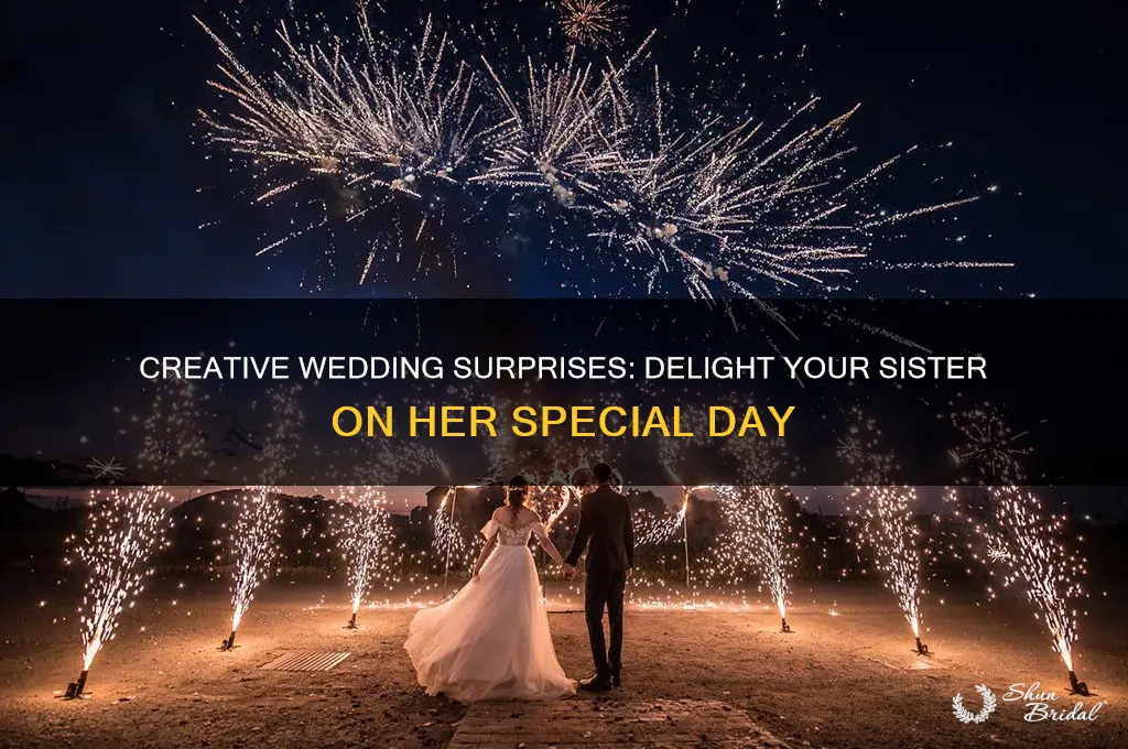 how to surprise sister on her wedding