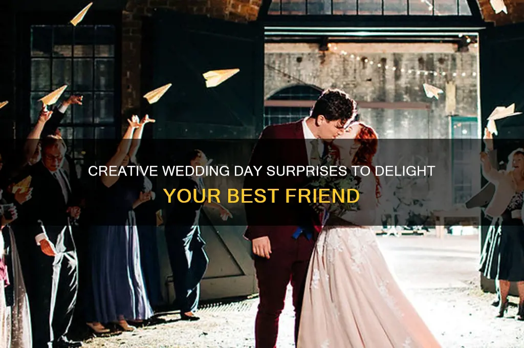 how to surprise your best friend on her wedding day