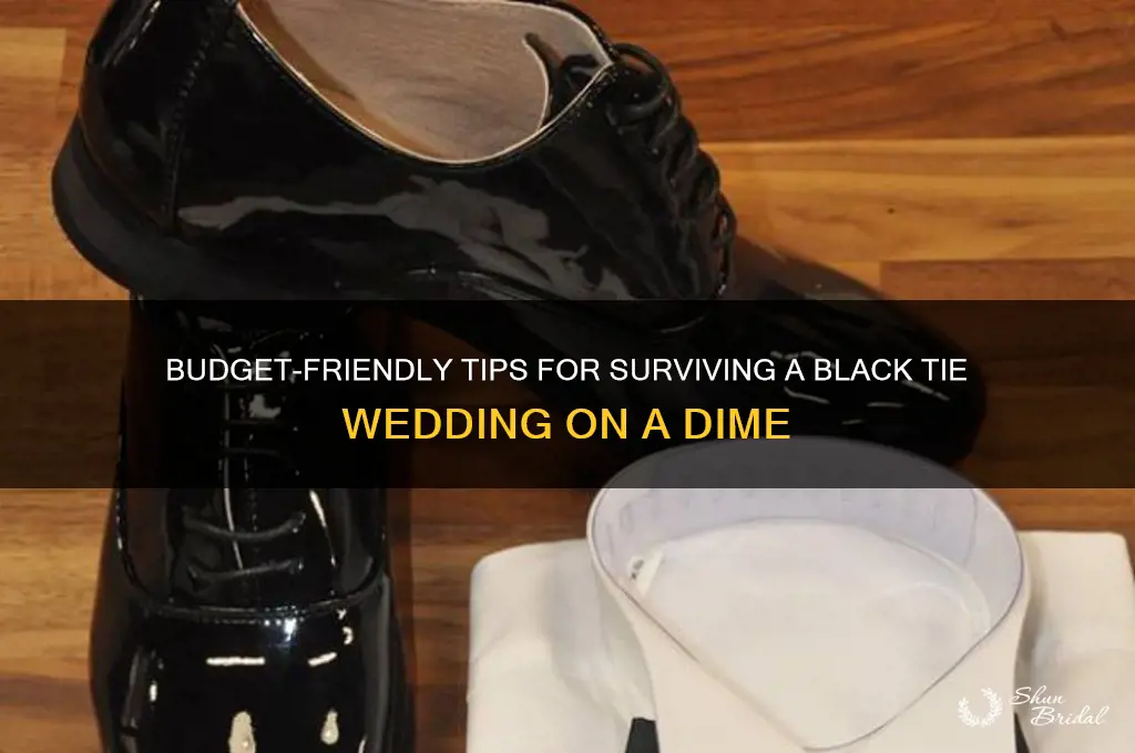 how to survi a black tie wedding when your poor