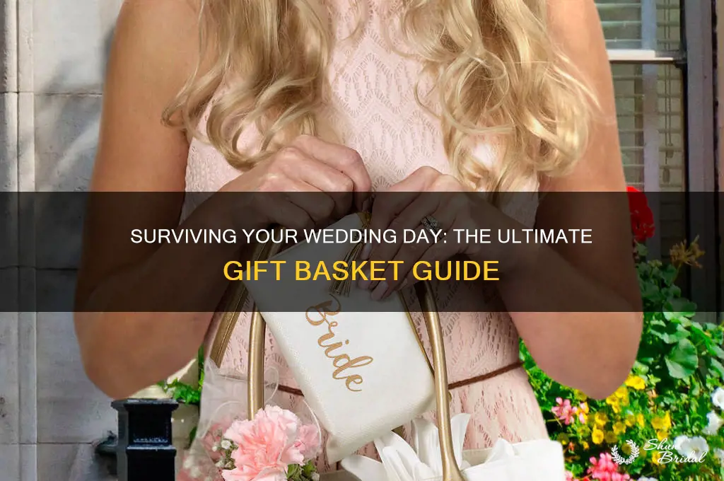 how to survive wedding day gift basket