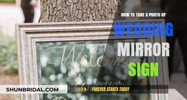 Capturing Wedding Mirror Signs: Tips for Photographers