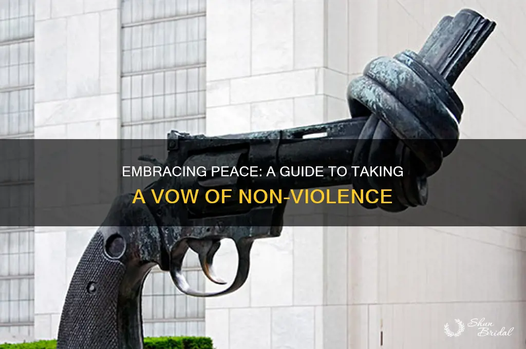 how to take a vow of non-violence