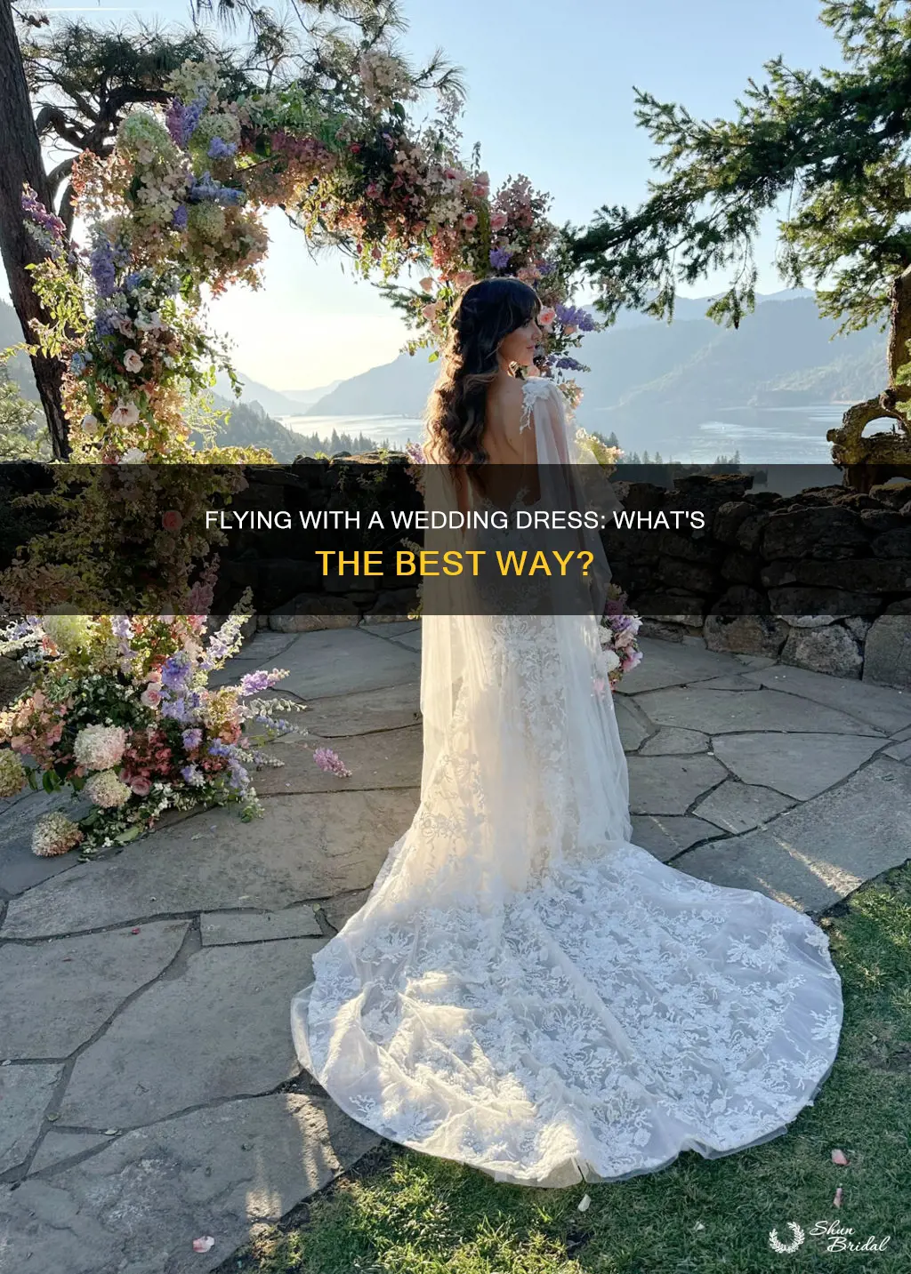 how to take a wedding dress on a plane