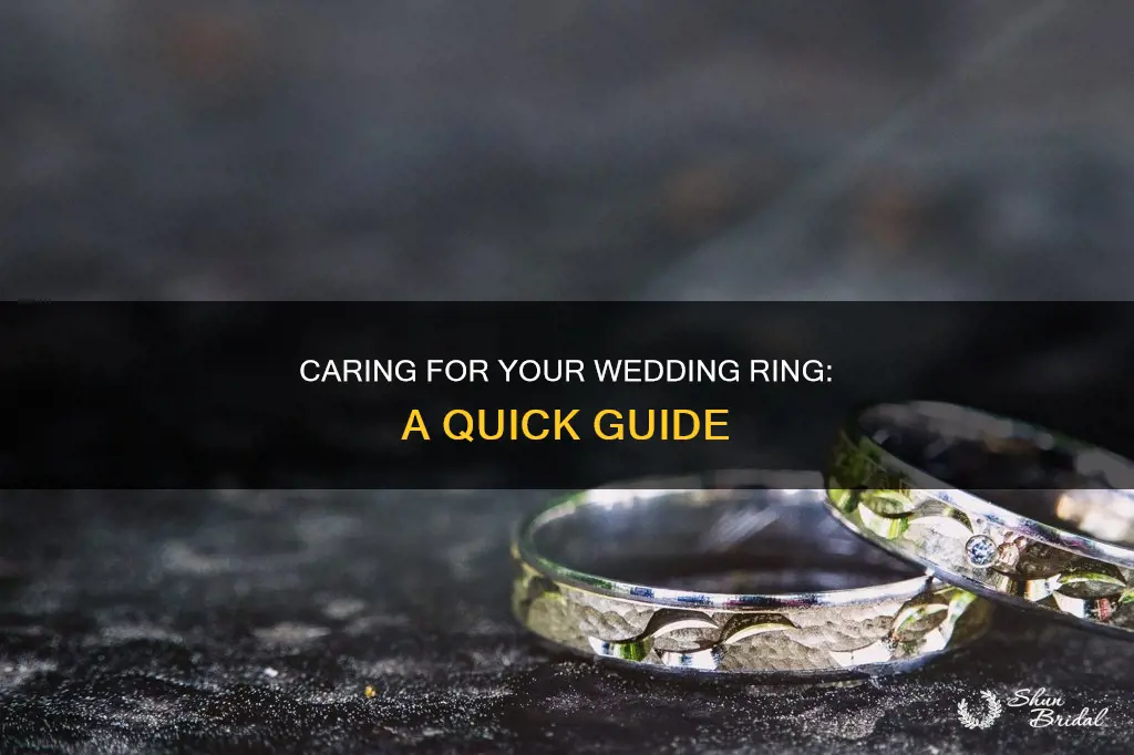 how to take care of a wedding ring