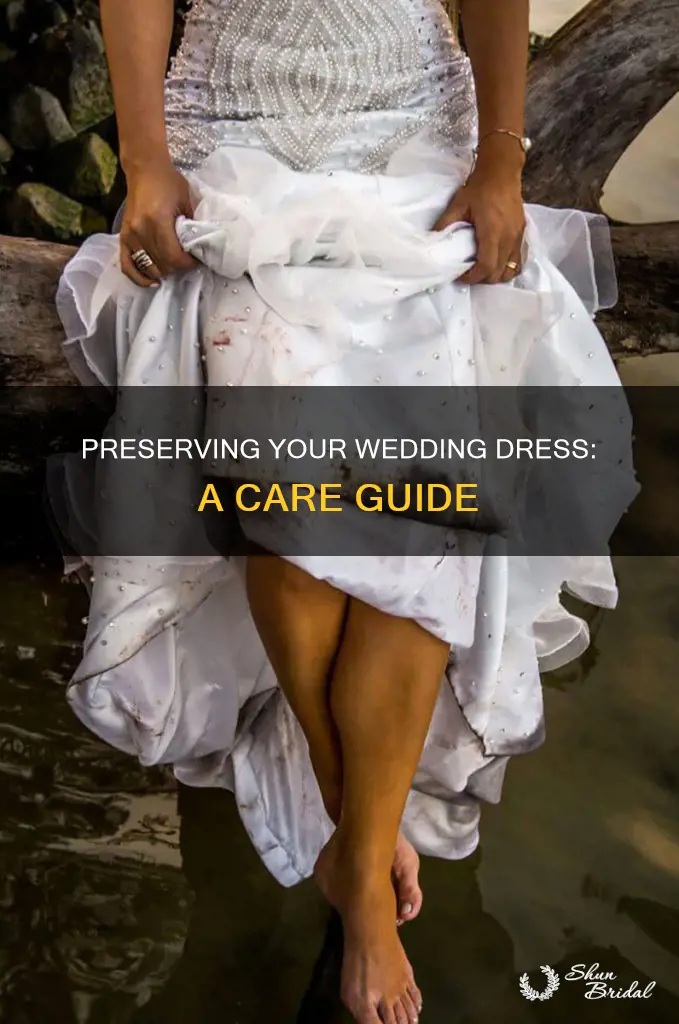 how to take care of wedding dress
