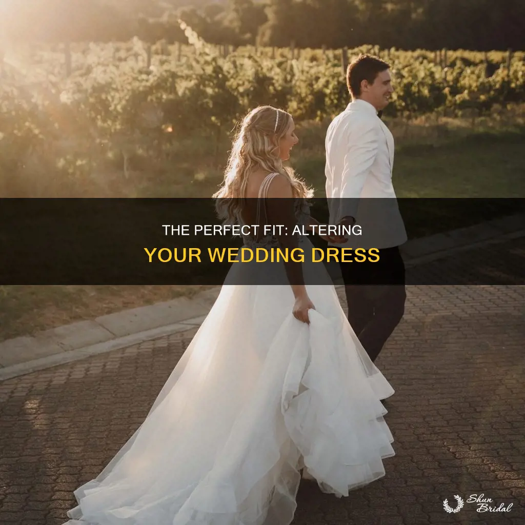 how to take in a wedding dress
