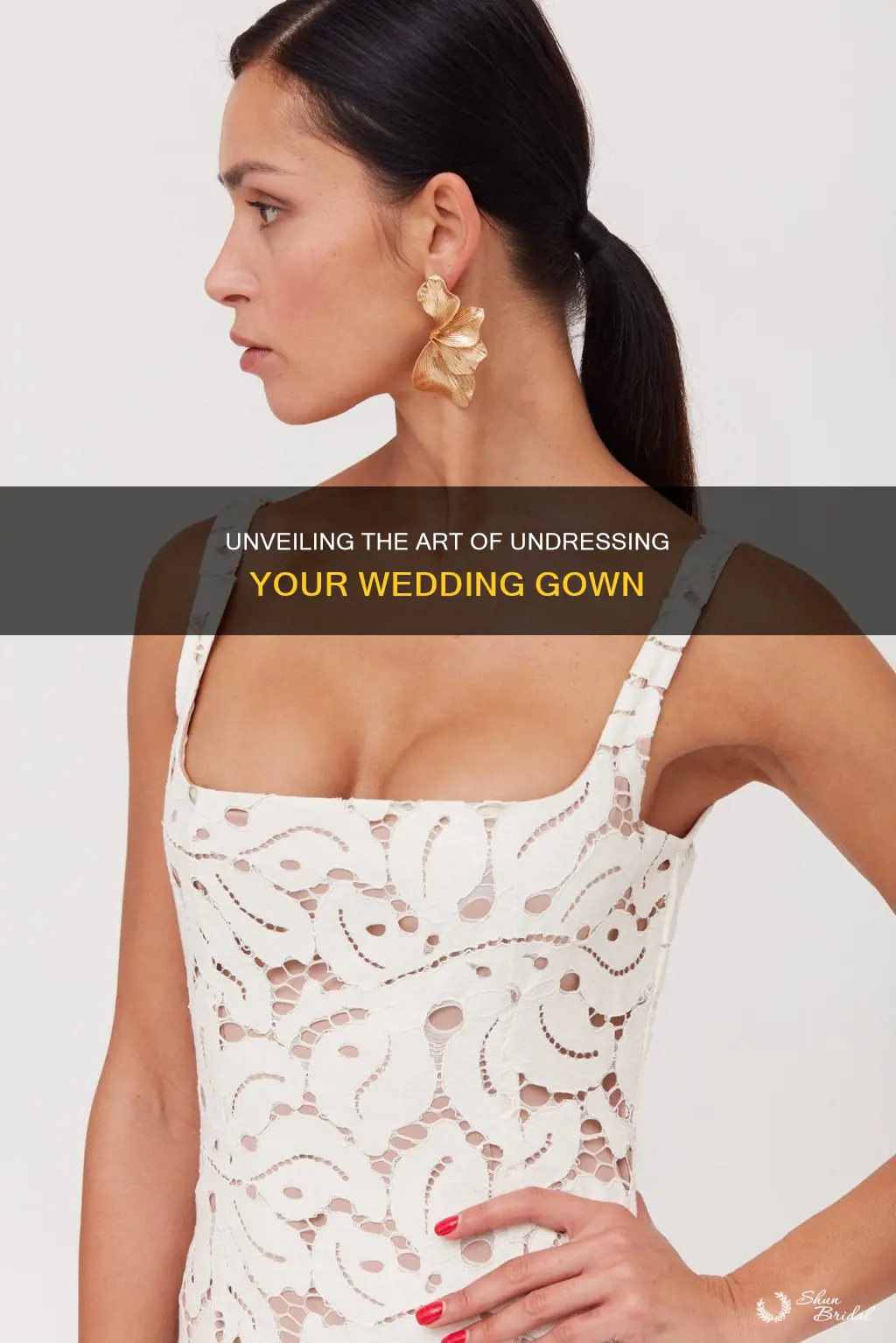 how to take off a wedding dress