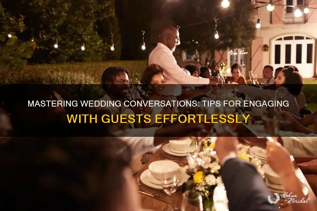how to talk to people at your wedding