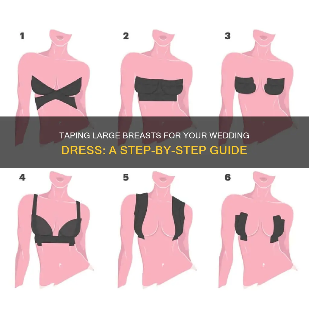 how to tape large breasts for wedding dress