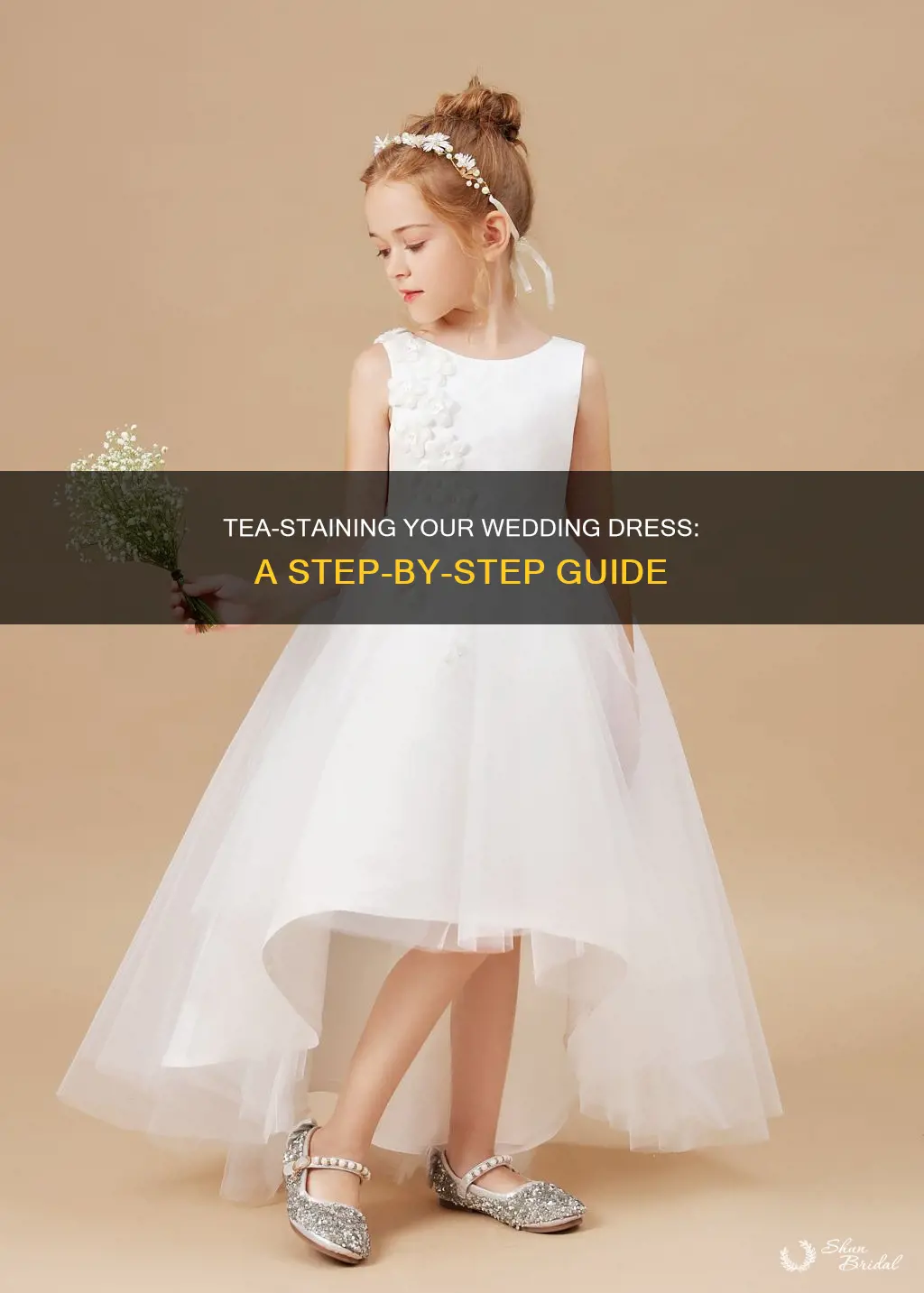how to tea stain a wedding dress