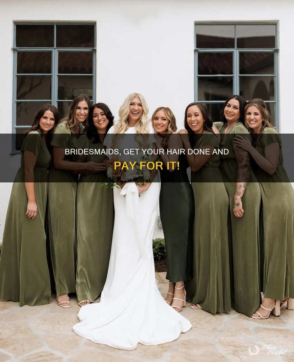 how to tell bridesmaids to pay for hair