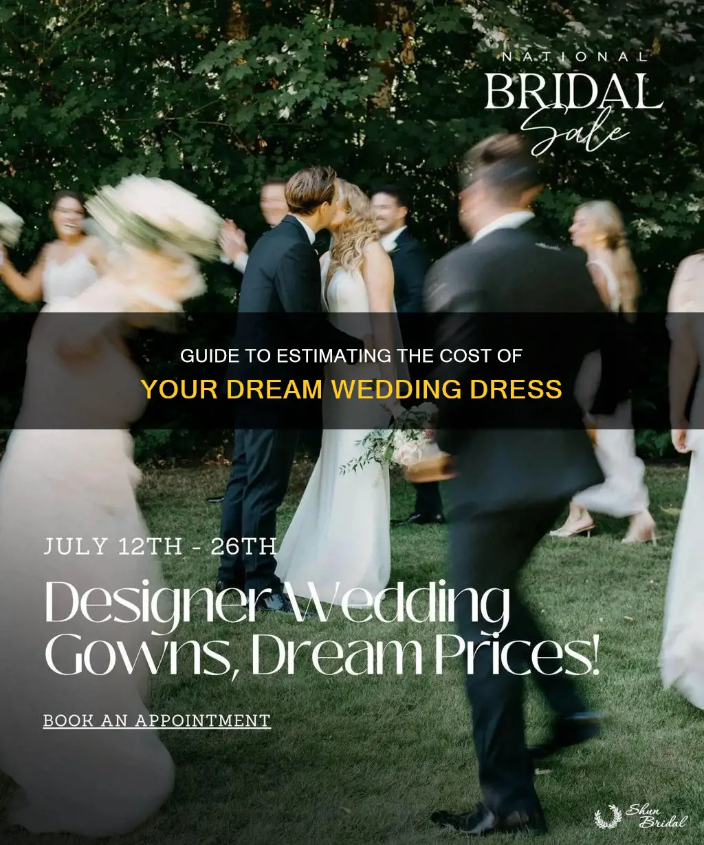 how to tell cost of wedding dress