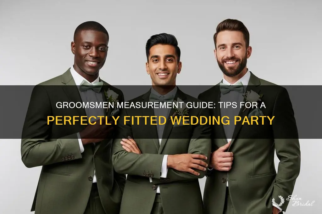 how to tell groomsmen to get measurements