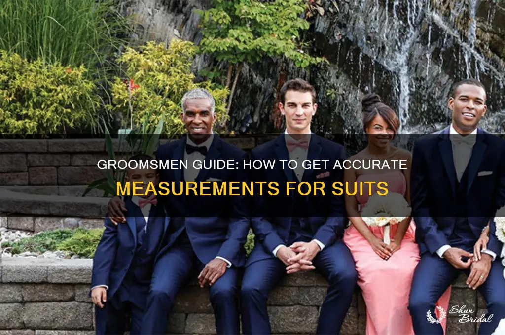 how to tell groomsmen to get there meaurements
