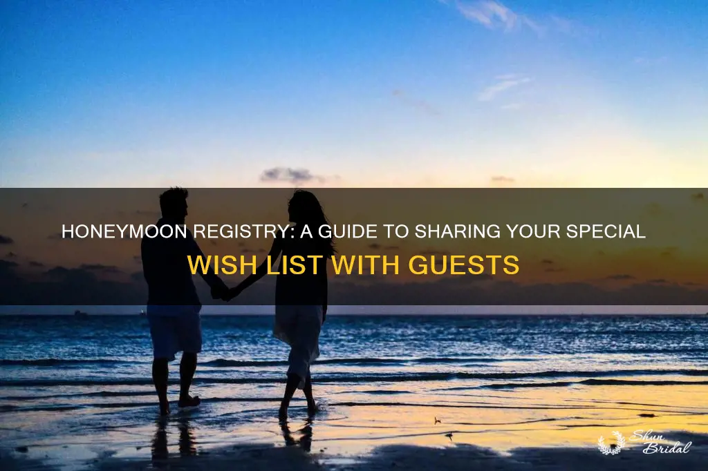 how to tell guests about honeymoon registry