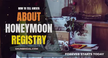 Informing Guests About Your Honeymoon Registry Choices