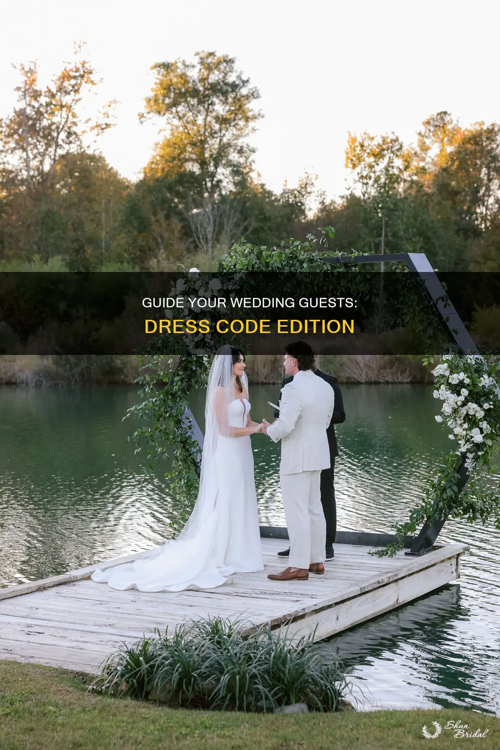 how to tell guests how to dress for wedding