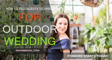 Attire Instructions for Our Outdoor Wedding