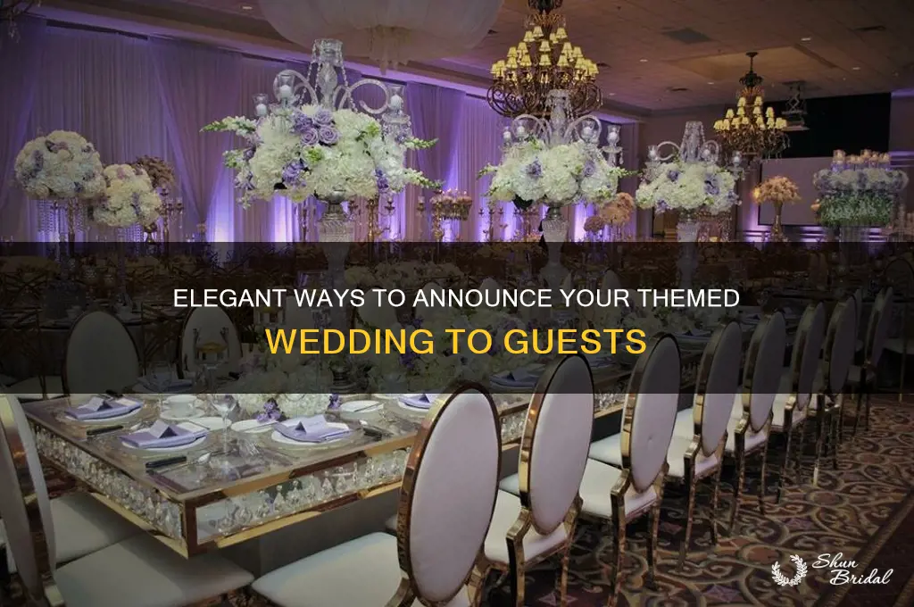 how to tell guests wedding is themed