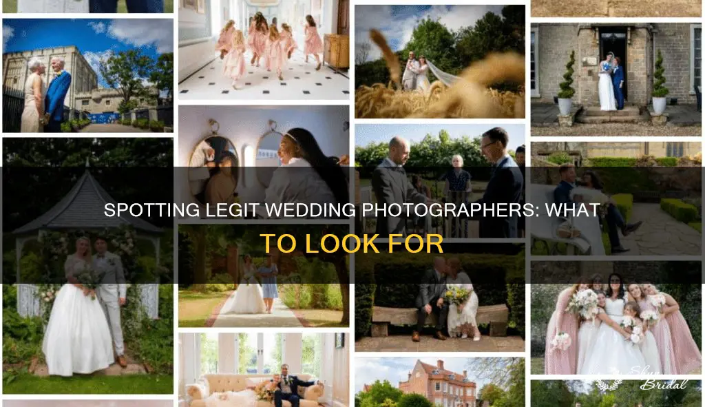 how to tell if a wedding photographer is legit