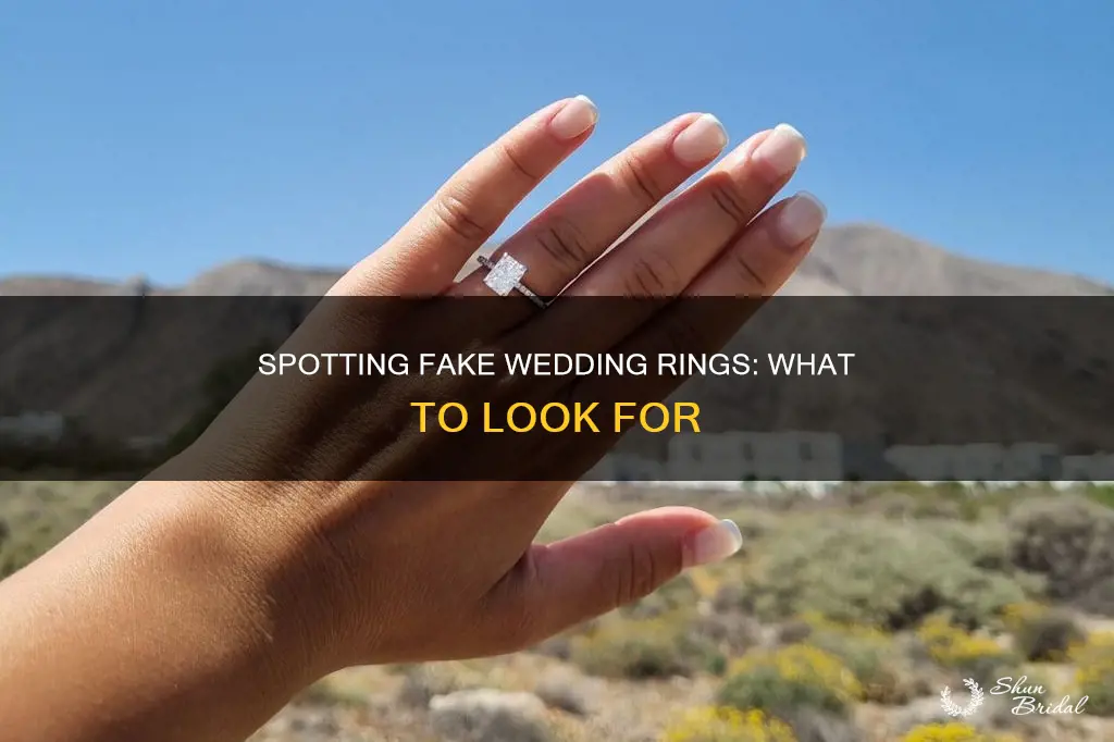 how to tell if a wedding ring is fake