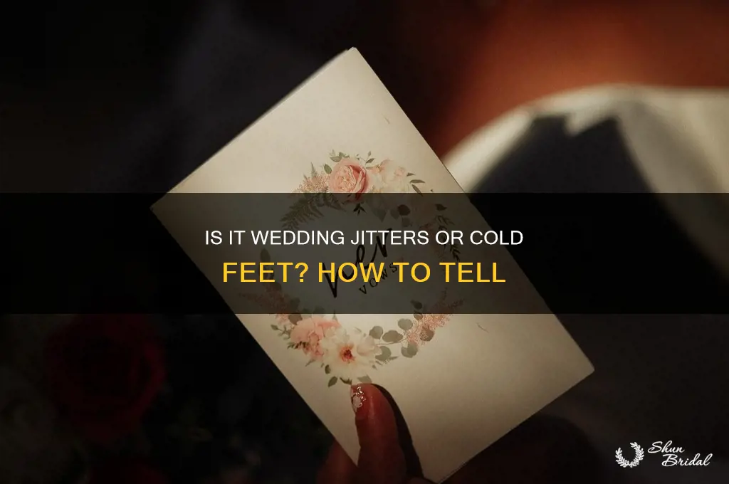 how to tell if its just wedding day jitters