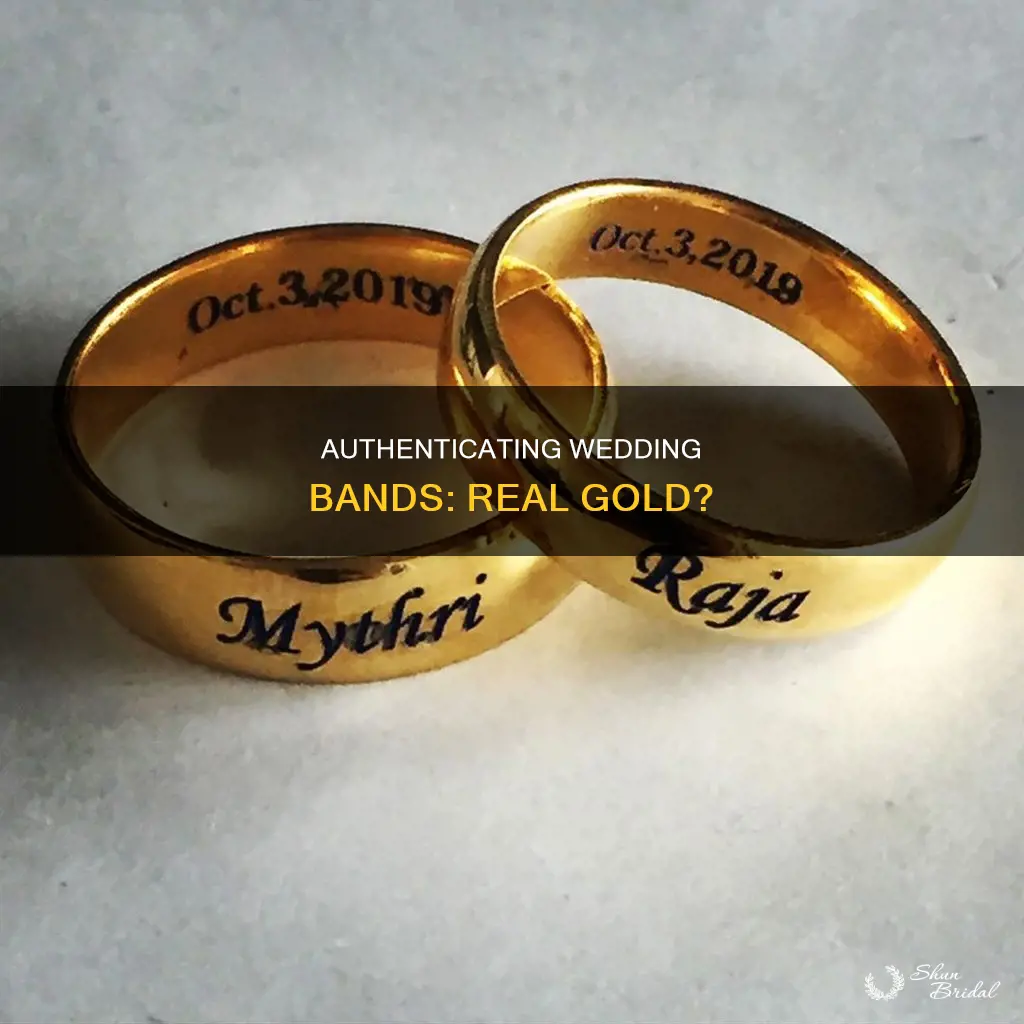 how to tell if wedding band is real gold