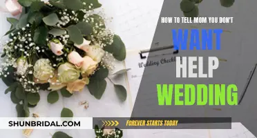 Declining Mom's Wedding Help: Navigating the Conversation
