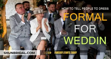 Attire Etiquette: Formal Wedding Dress Code