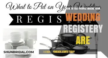 Sharing Your Wedding Registry: A Guide to Graciously Informing Guests