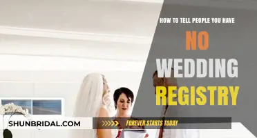 Decline Wedding Gifts Graciously: No Registry Edition