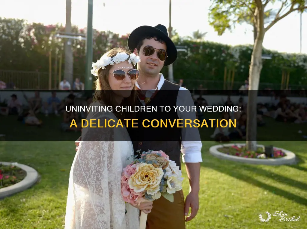 how to tell someon child is not invited to wedding