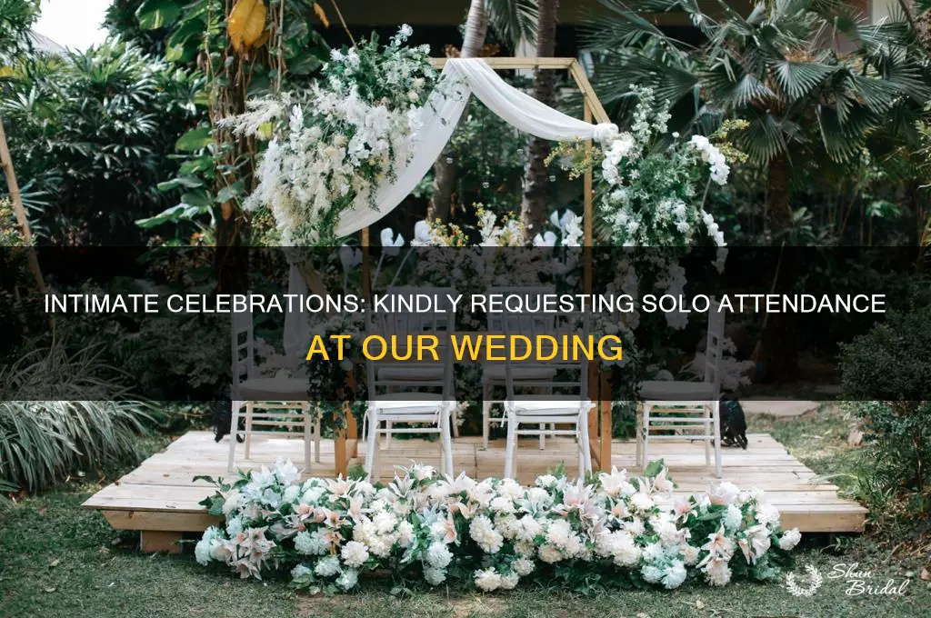 how to tell wedding guests not to bring a date