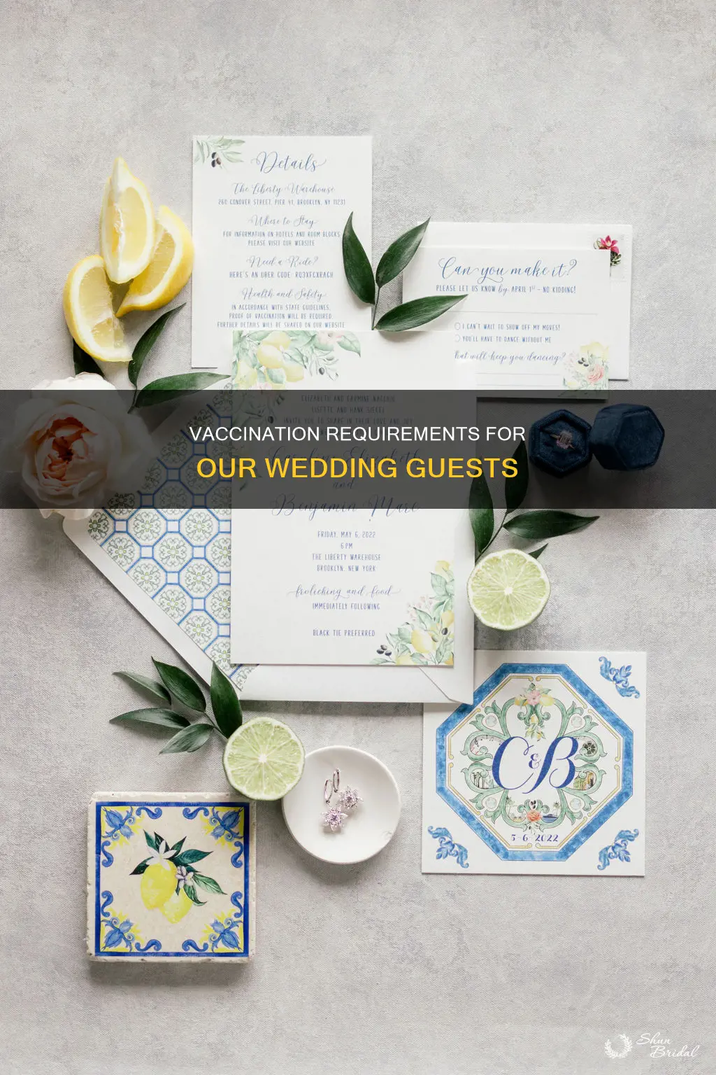 how to tell wedding guests they need to be vaccinated
