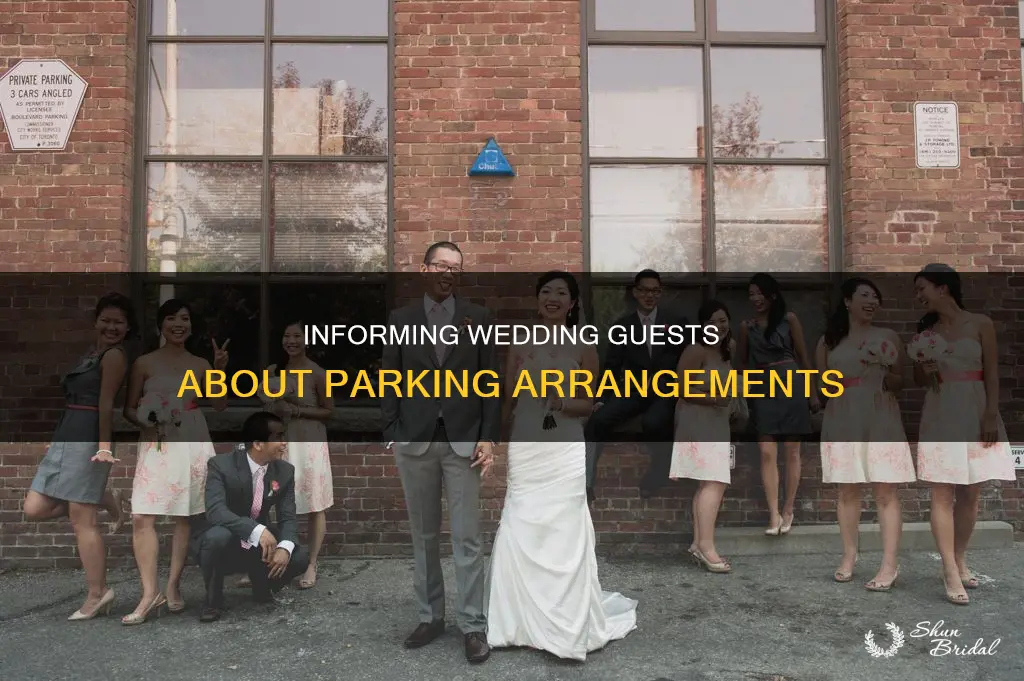 how to tell wedding guests they need to find parking
