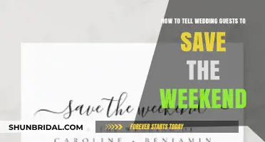 Save the Weekend: Tips for Informing Wedding Guests Effectively