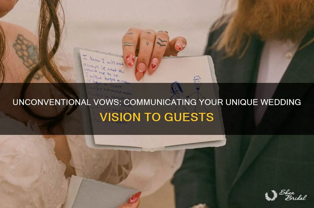 how to tell wedding guests your wedding is non-traditional