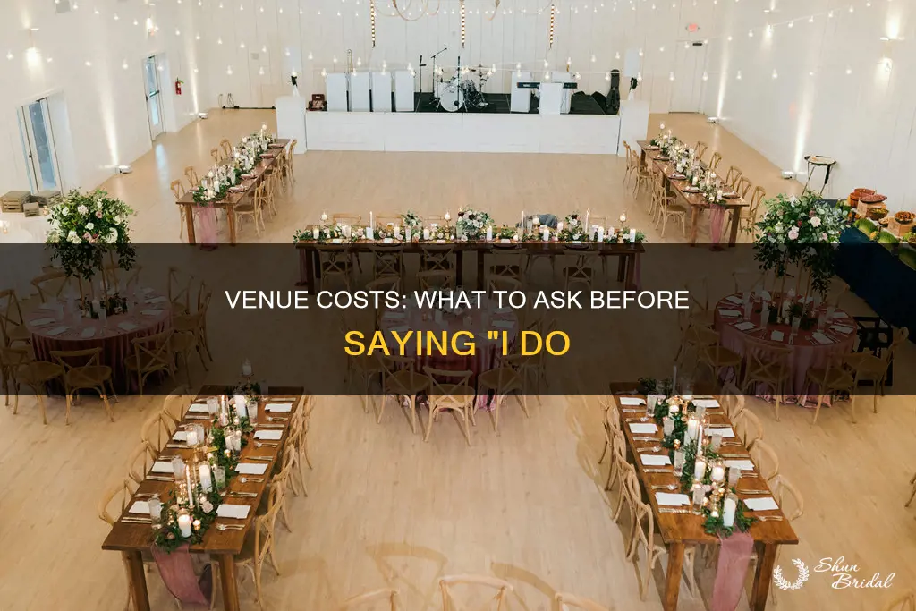 how to tell wedding venue cost