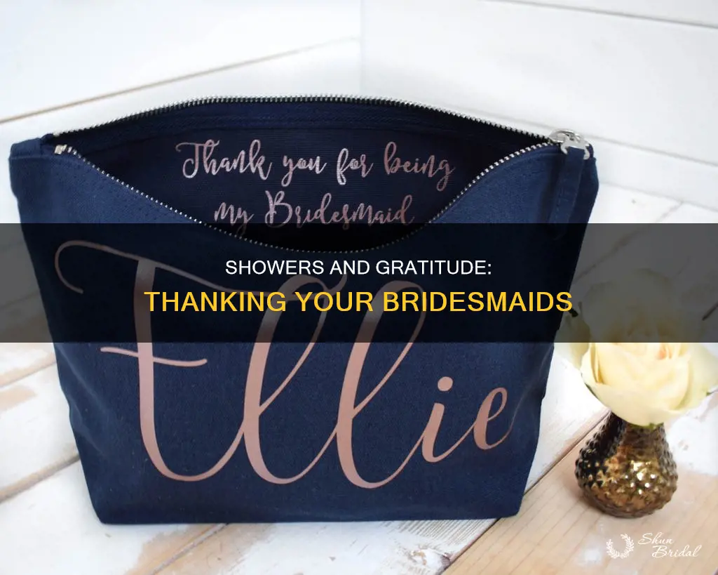 how to thank bridesmaids for shower