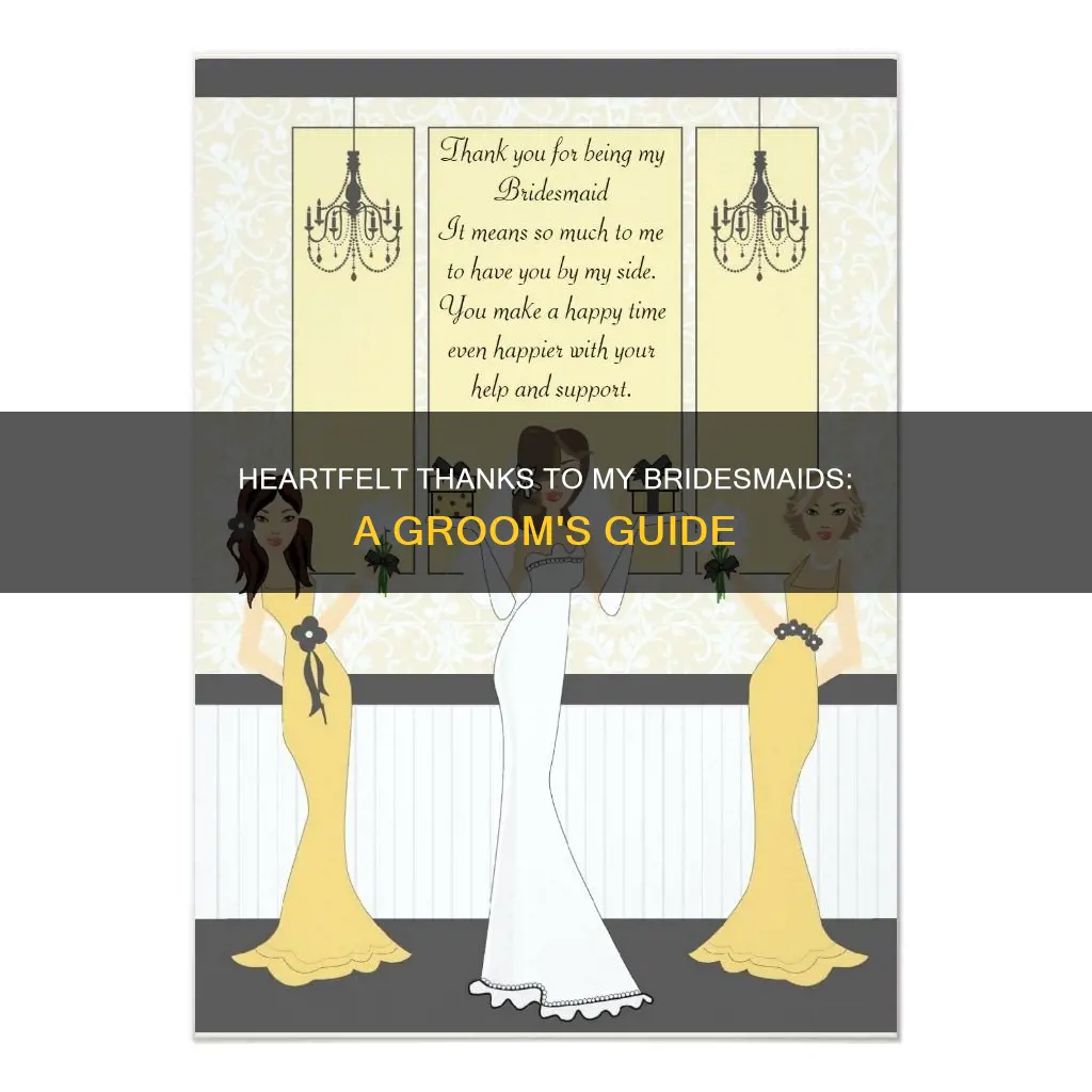 how to thank bridesmaids in groom speech