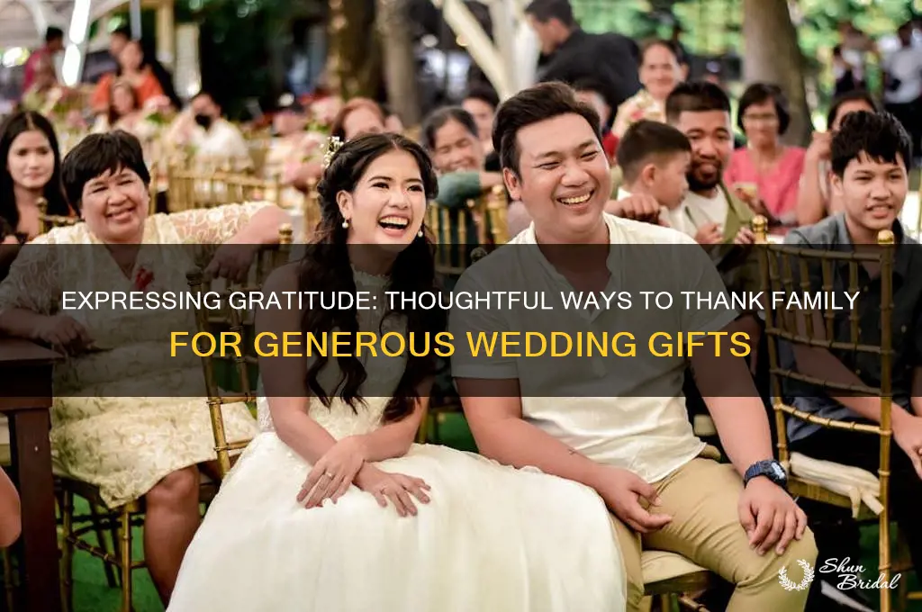 how to thank family for generous wedding gift