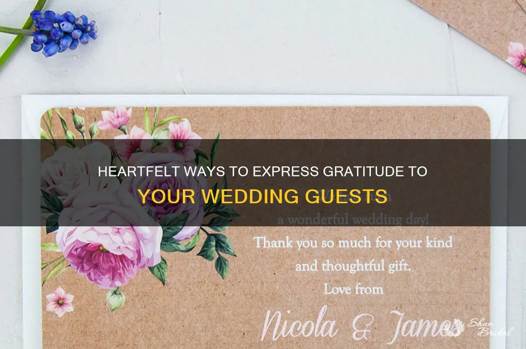 how to thank guests in wedding ceremony