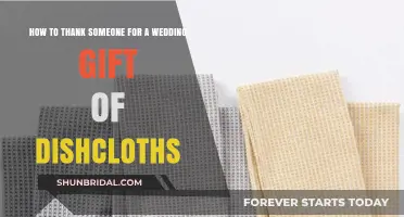Grateful Gestures: Crafting the Perfect Thank-You for Wedding Dishcloths