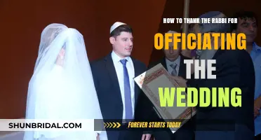 Expressing Gratitude: How to Thank Your Rabbi for Officiating Your Wedding