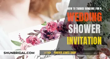 Expressing Gratitude for a Wedding Shower Invitation