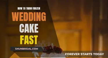 Thawing Frozen Wedding Cake: Quick and Safe Methods