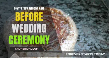 Thawing Wedding Cakes: Tips for a Perfect Ceremony Slice