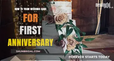 Thawing Your Wedding Cake: A Guide for Your First Anniversary Celebration