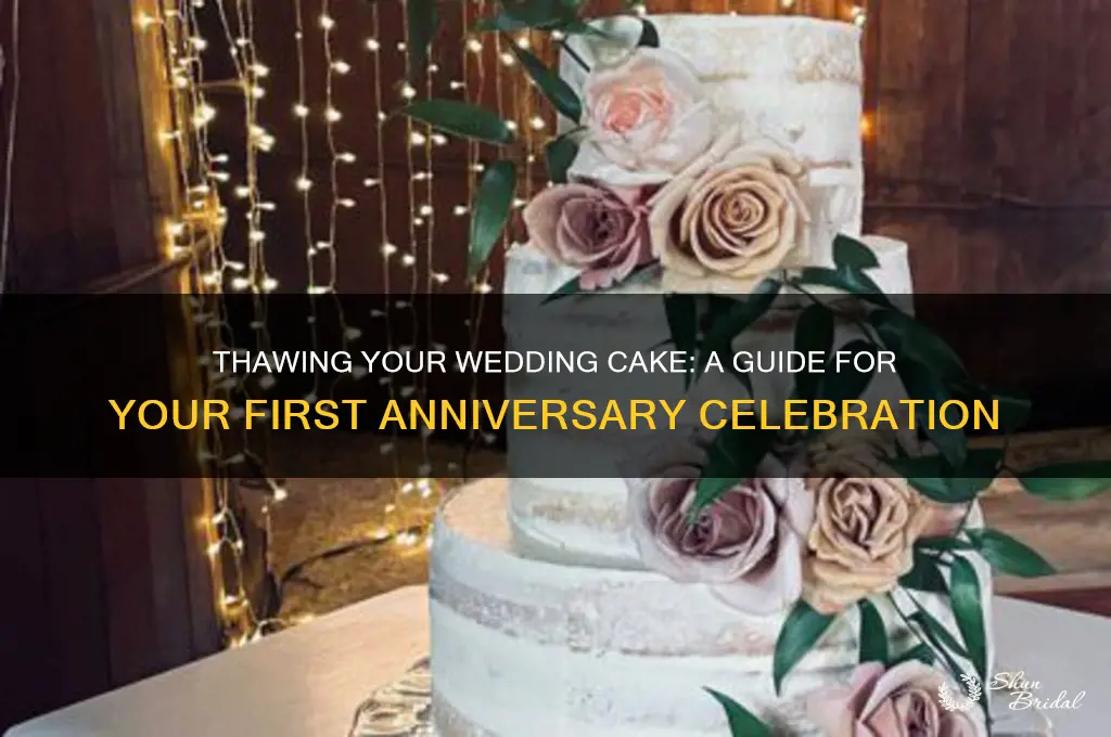 how to thaw wedding cake for first anniversary